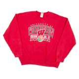 GILDAN University Of Wisconsin Mens Sweatshirt Red USA XL