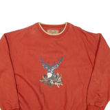 OUTDOOR LIFE Deer Mens Sweatshirt Orange L