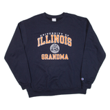 CHAMPION University Of Illinois Grandma Womens Sweatshirt Blue USA L