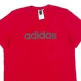 ADIDAS Mens T-Shirt Red Crew Neck M