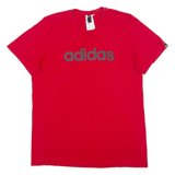 ADIDAS Mens T-Shirt Red Crew Neck M