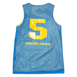 PEAK SPORT FIBA Open 3x3 #5 Basketball Mens Jersey Blue Sleeveless XS