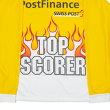 OCHSNER Swiss Ice Hockey Top Scorer Mens Jersey Yellow V-Neck ONE SIZE