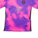 Paris St Germain Mbappe #7 Fan Boys Football Shirt Jersey Pink V-Neck XL