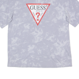 GUESS Mens Tie Dye T-Shirt Grey Crew Neck M