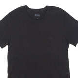 BOSS Mens T-Shirt Black Crew Neck M