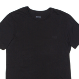 BOSS Mens T-Shirt Black Crew Neck M