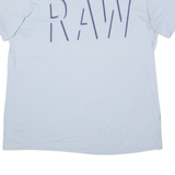 G-STAR RAW Mens T-Shirt Blue Crew Neck XL