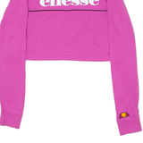ELLESSE Womens T-Shirt Pink Long Sleeve Crew Neck UK 12