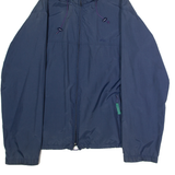LL BEAN Mens Rain Jacket Blue Nylon 90s Hooded L