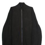 MASSIMO DUTTI Mens Track Jacket Black Knit Viscose M