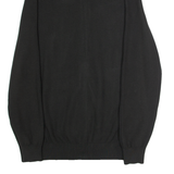 MASSIMO DUTTI Mens Track Jacket Black Knit Viscose M