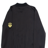 RARO FASHION Mens Bomber Jacket Black Patchwork S