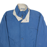 FIRST CLASS Mens Bomber Jacket Blue 90s L