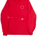 LVFT Mens Pullover Jacket Red USA Hooded XL