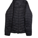 COLUMBIA Womens Puffer Jacket Black Nylon Hooded S