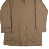 Womens Overcoat Coat Brown 90s L