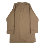 Womens Overcoat Coat Brown 90s L