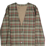 ELEGANCE PARIS Womens Coat Green Check XL