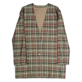ELEGANCE PARIS Womens Coat Green Check XL