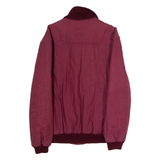 LE COQ SPORTIF Mens Bomber Jacket Maroon 90s S