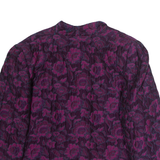 Womens Blazer Jacket Purple 90s Floral XL