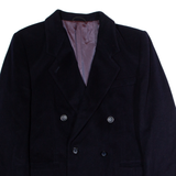 DEL MOD Mens Blazer Jacket Black Wool L