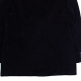 DEL MOD Mens Blazer Jacket Black Wool L