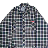 CHALET Mens Chore Jacket Green Flannel Plaid 2XL