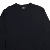 DICKIES Mens T-Shirt Black Long Sleeve L