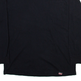 DICKIES Mens T-Shirt Black Long Sleeve L