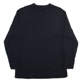 DICKIES Mens T-Shirt Black Long Sleeve L