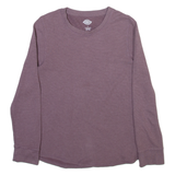 DICKIES Womens T-Shirt Purple Long Sleeve L
