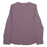 DICKIES Womens T-Shirt Purple Long Sleeve L
