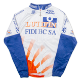 M.B. Full Zip Mens Jersey White Long Sleeve M