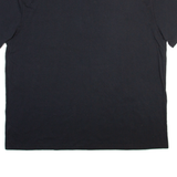 DICKIES Mens T-Shirt Black Button Neck 2XL
