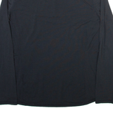 CARHARTT Womens T-Shirt Black Long Sleeve 1/4 Zip M