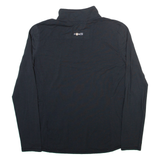 CARHARTT Womens T-Shirt Black Long Sleeve 1/4 Zip M