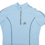 ADIDAS Mens Jersey Blue 1/4 Zip L