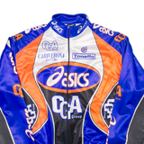 ASICS Full Zip Mens Jersey Blue Long Sleeve L