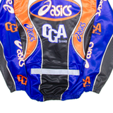 ASICS Full Zip Mens Jersey Blue Long Sleeve L