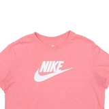 NIKE Loose Fit Cropped Womens T-Shirt Pink M
