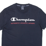 CHAMPION Mens T-Shirt Blue S