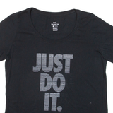 NIKE Womens T-Shirt Black XL