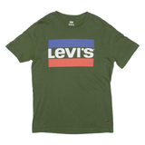 LEVI'S Mens T-Shirt Green S