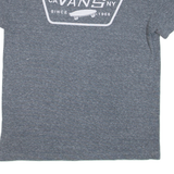 VANS Womens T-Shirt Blue XS
