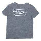 VANS Womens T-Shirt Blue XS