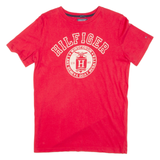 TOMMY HILFIGER Womens T-Shirt Red USA S