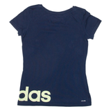 ADIDAS Womens T-Shirt Blue XS