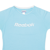 REEBOK Womens T-Shirt Blue S